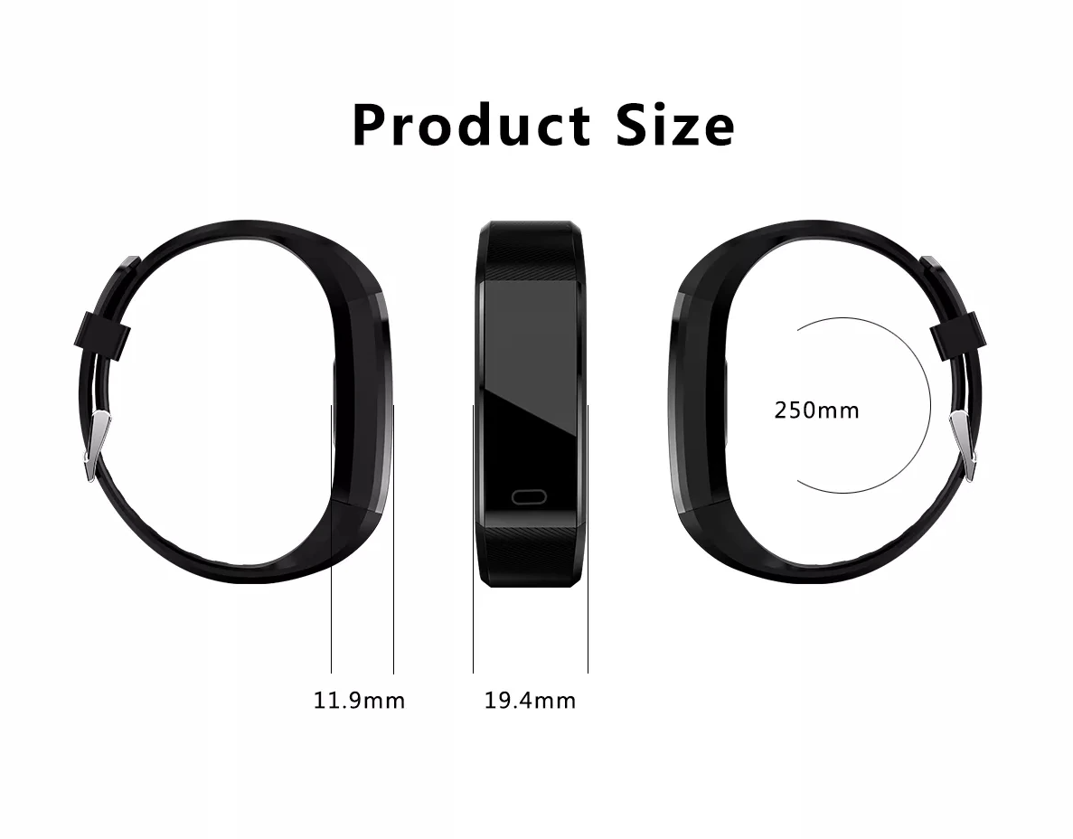 Fitness Smart Watch Activity Tracker Heart Rate For Women Men Oxygen BP Monitor