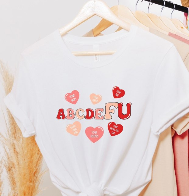 Red & Pink Hearts Graphic Tee & Sweatshirt – Unisex Bella+Canvas | S–4X