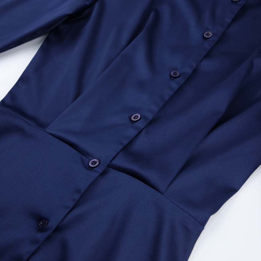 Long sleeved shirt dress