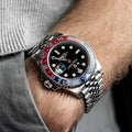 Men's Automatic Mechanical Sapphire Watch (Blue Red)