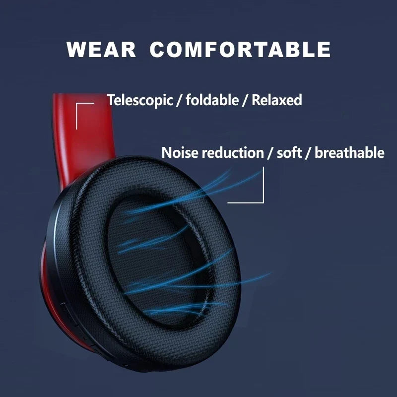Over-Ear Foldable Wireless Headphone Black-3