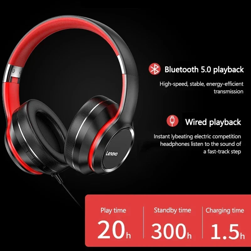 Over-Ear Foldable Wireless Headphone Black-2